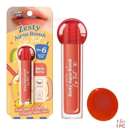 Lemon Me Zesty Aqua Bomb Lip Tint (2.5g) - #06 Apricot Soda