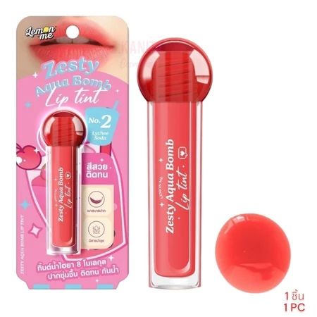 Lemon Me Zesty Aqua Bomb Lip Tint (2.5g) - #02 Lychee Soda