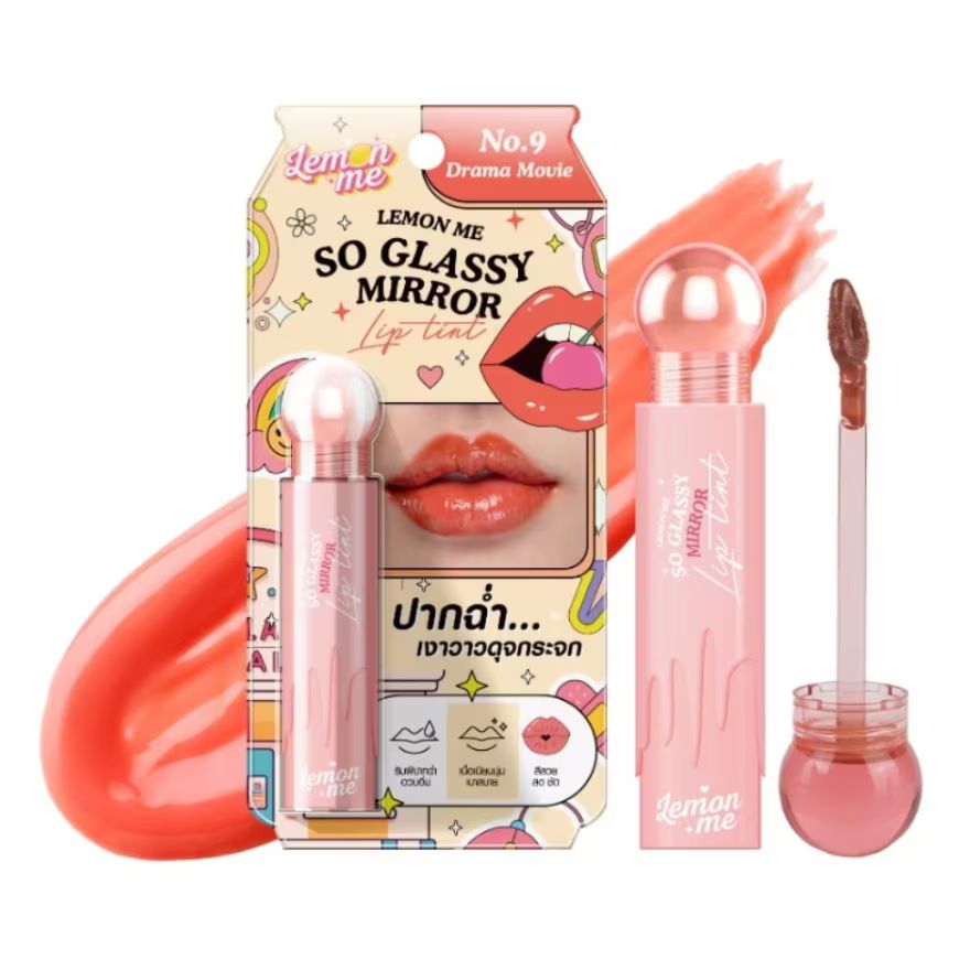 Lemon Me So Glassy Mirror Lip Tint (3.2g) - #09 Drama Movie