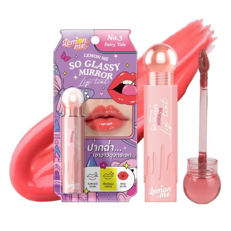 Lemon Me So Glassy Mirror Lip Tint (3.2g) - #03 Fairy Tale