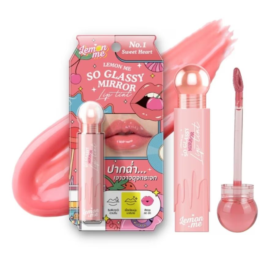 Lemon Me So Glassy Mirror Lip Tint (3.2g) - #01 Sweet Heart