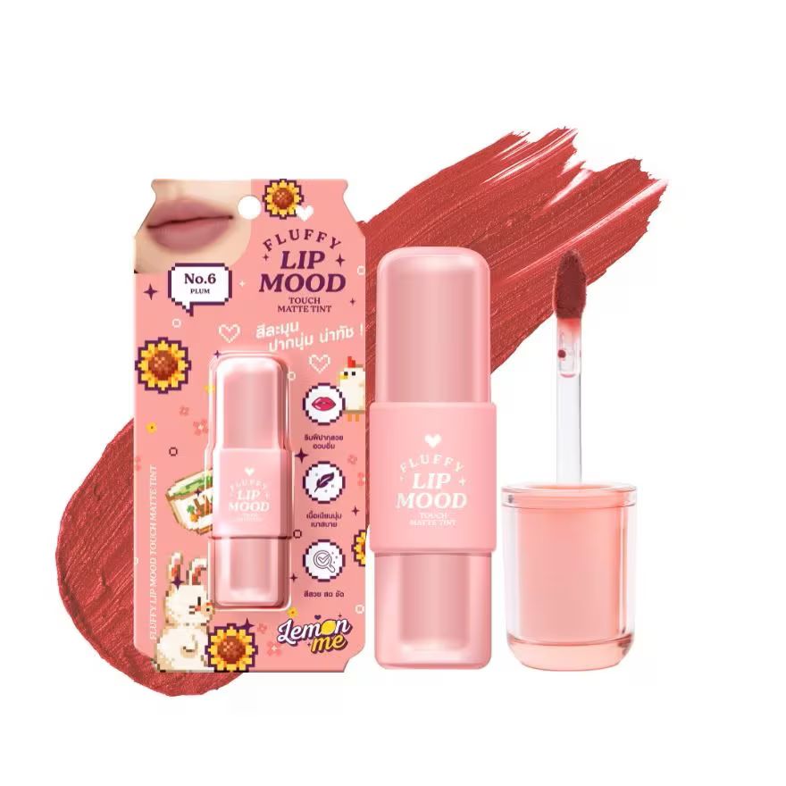 Lemon Me Fluffy Lip Mood Touch Matte Tint (3g) - #06 Plum