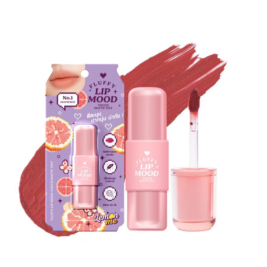 Lemon Me Fluffy Lip Mood Touch Matte Tint (3g) - #01 Grapefruit