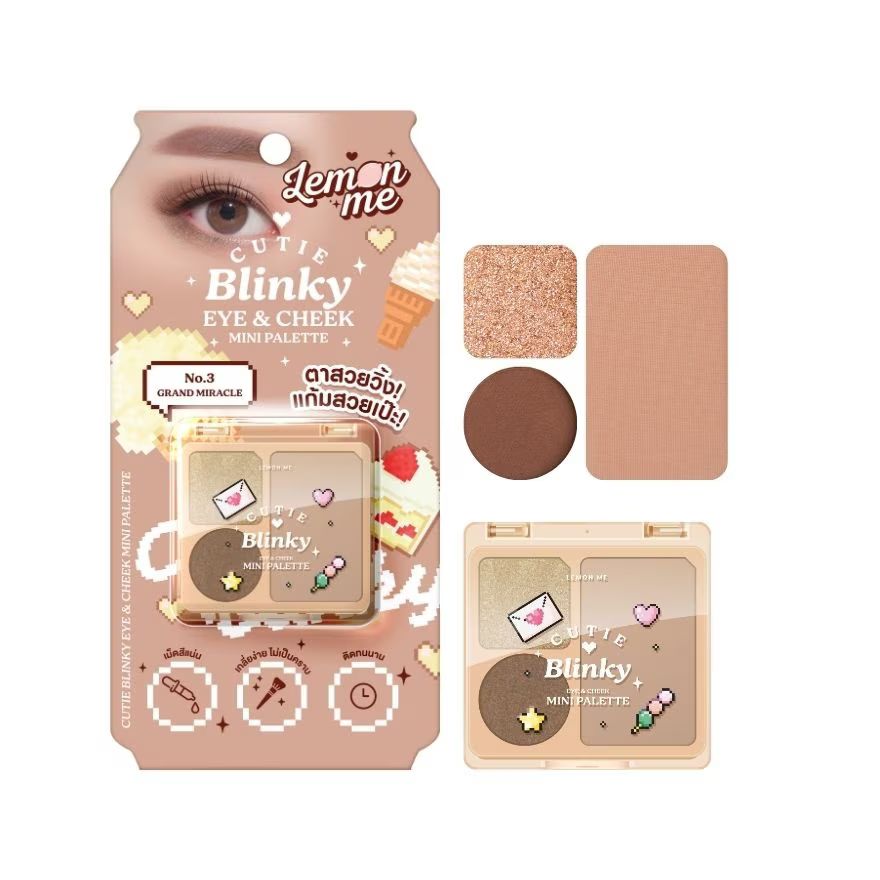 Lemon Me Cutie Blinky Eye & Cheek Mini Palette (4g) - #03 Grand Miracle