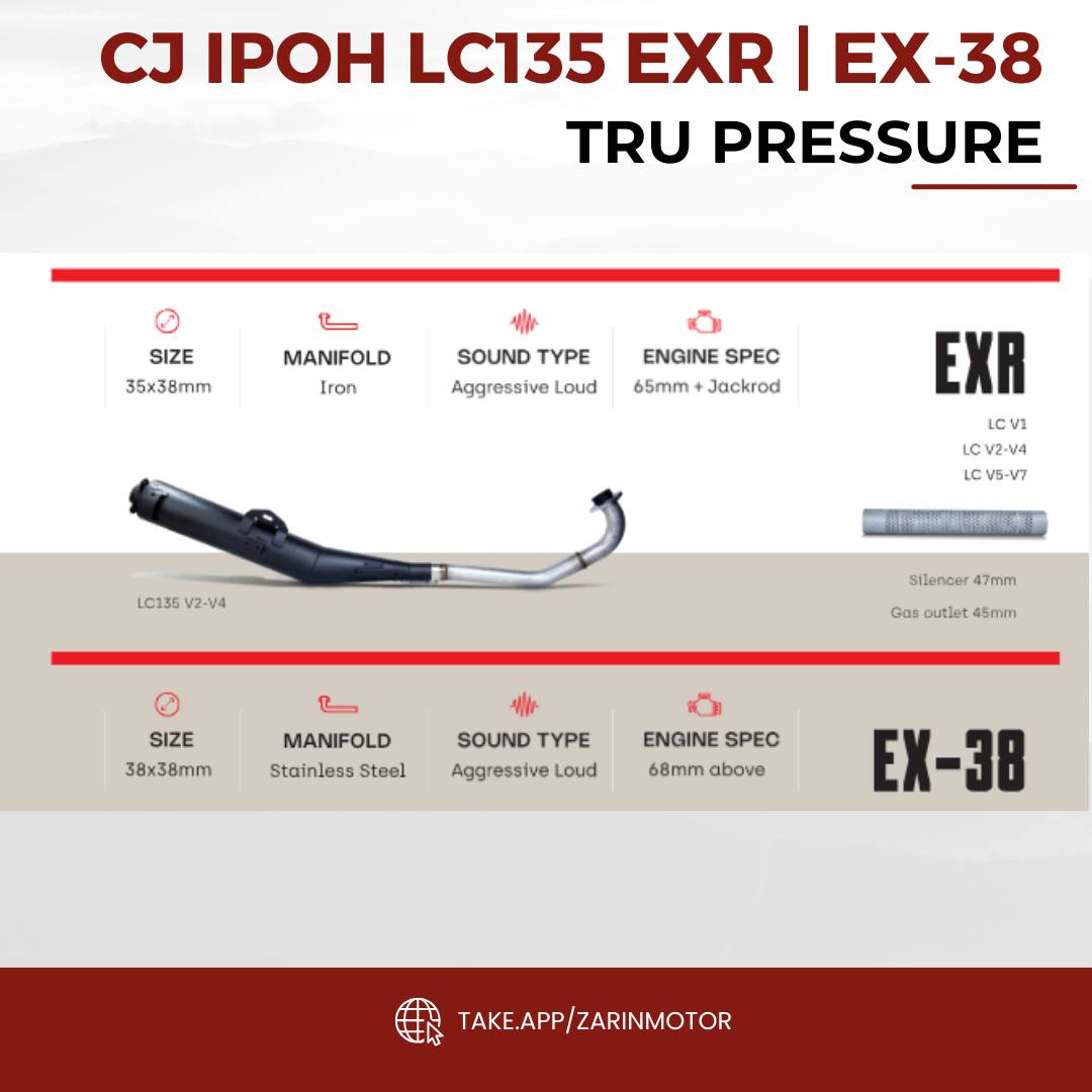 CJ IPOH LC 135 FOR V1-V7 TRU PRESSURE EXR & EX-38 