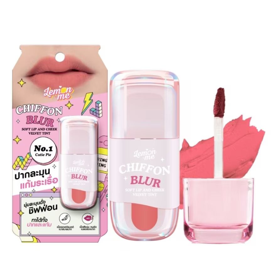 Lemon Me Chiffon Blur Soft Lip & Cheek Velvet Tint (2.6g) - Cutie Pie