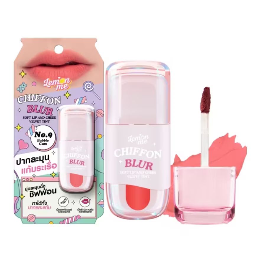 Lemon Me Chiffon Blur Soft Lip & Cheek Velvet Tint (2.6g) - Bubble Gum