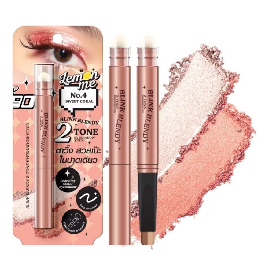 Lemon Me Blink Blendy 2-Tone Eyeshadow Stick (1.1g) - Sweet Coraler