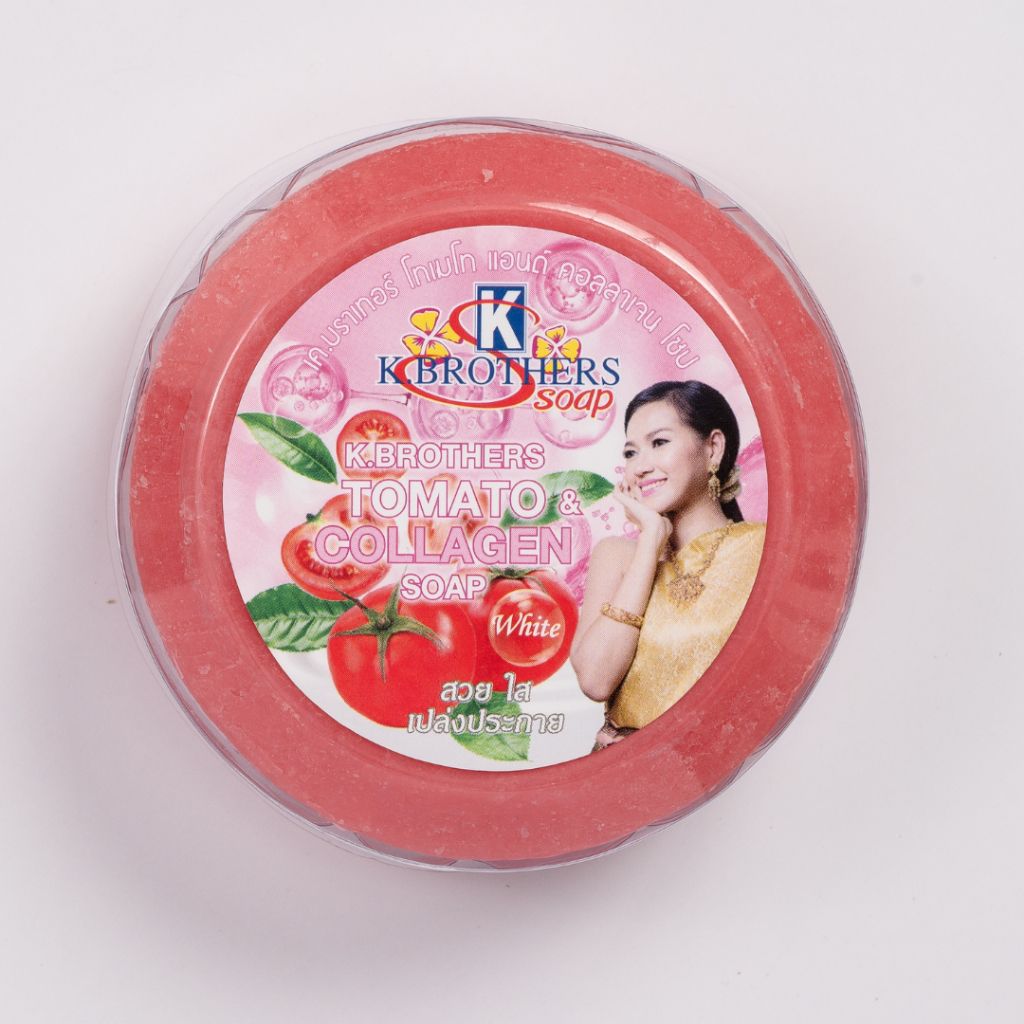 K Brother Circular Soap 160g - Tomato Collagen