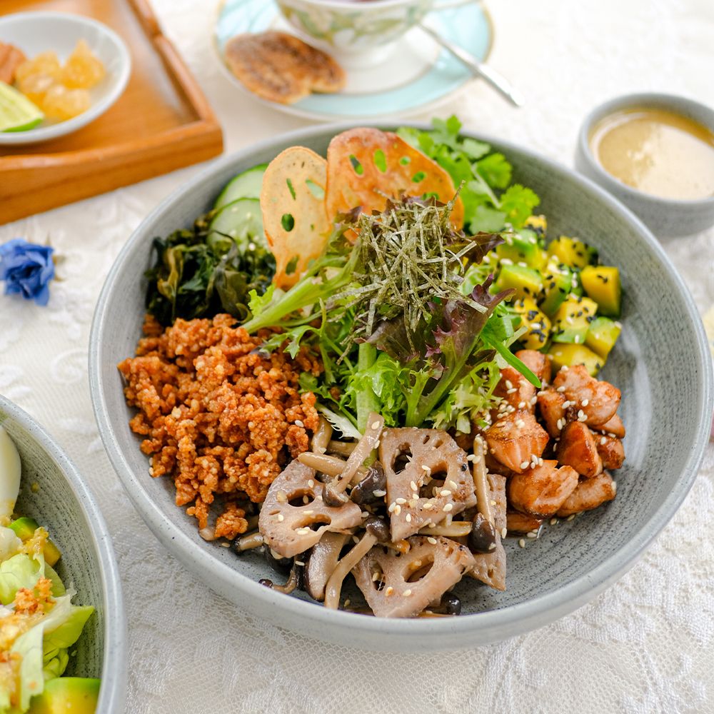 Salmon Crispy Rice Salad
