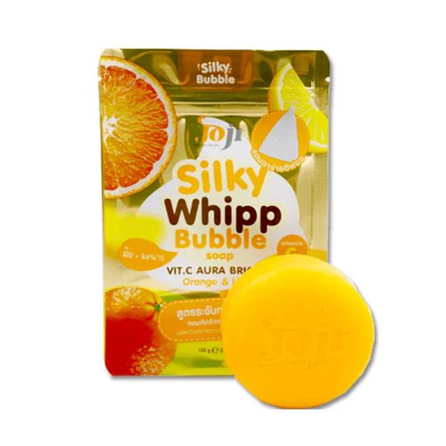 Joji Silky Whipp Bubble Soap (100g) - Vitamin C Aura Bright Orange & Lime