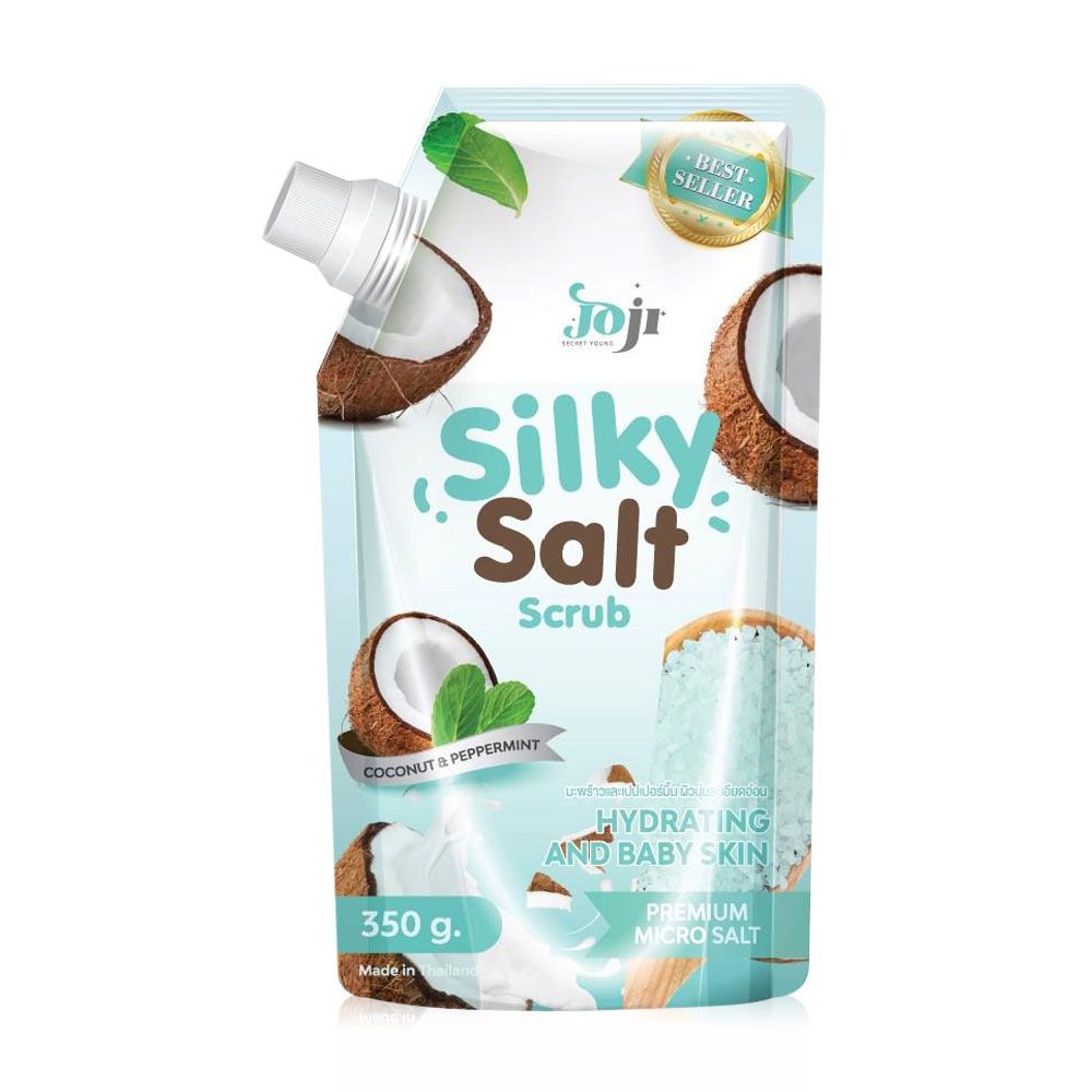 Joji Silky Salt Scrub (350g) - Coconut & Peppermint