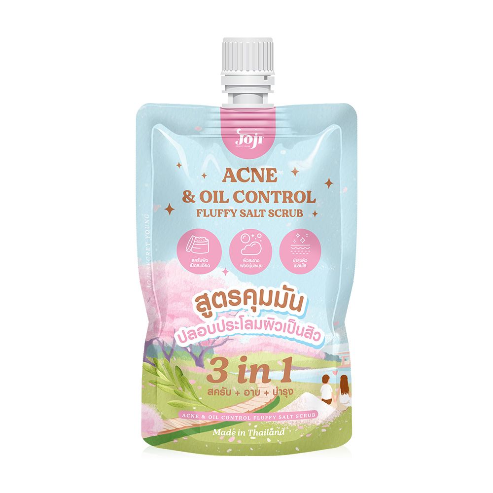 Joji Fluffy Salt Scrub 350g - Acne & Oil Control