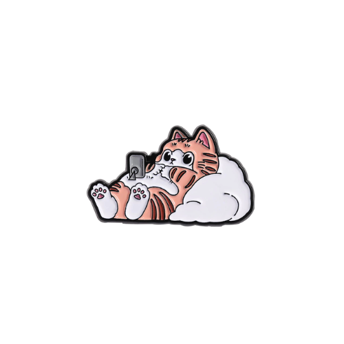 Distracted Cat Pin