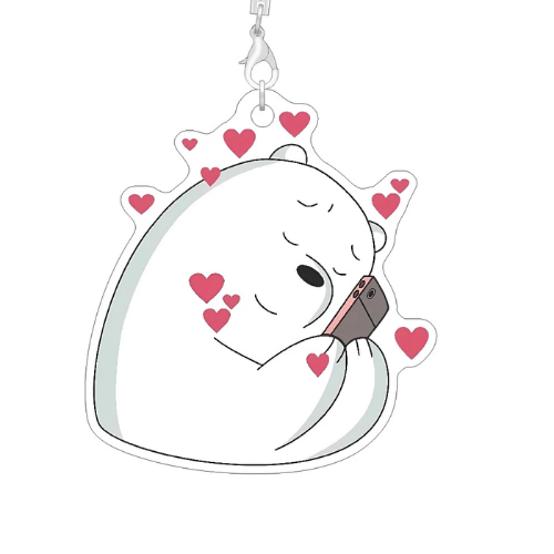 We Bare Bears Acrylic Phone Charm