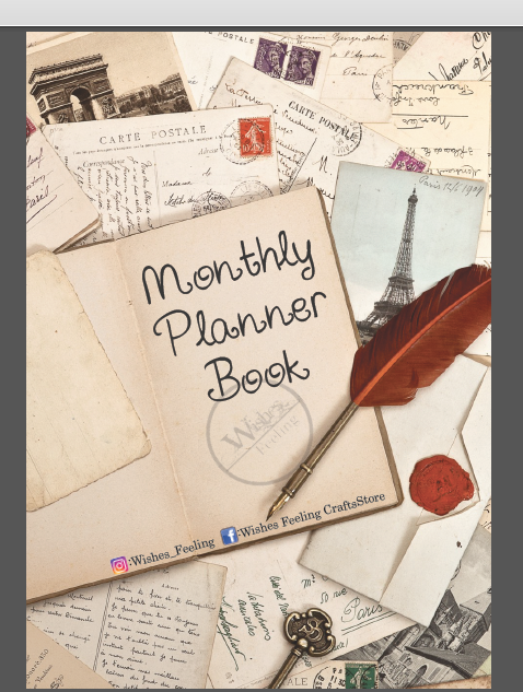 Monthly journal planner