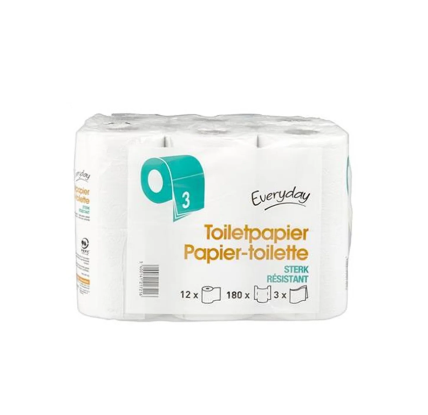 Everyd Papier-Toilette 3-Ply 12'S