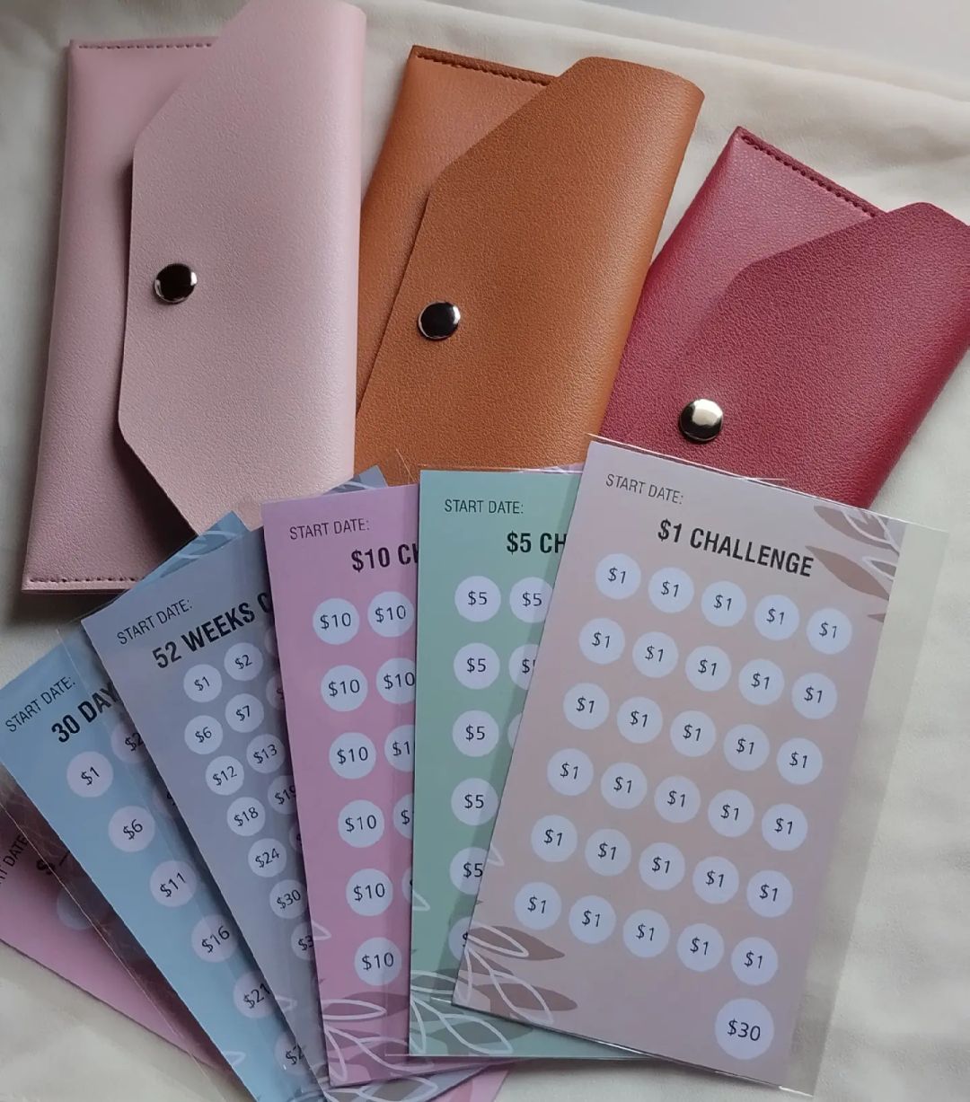 Saving Trackers + Cash Wallet Envelope Bundle