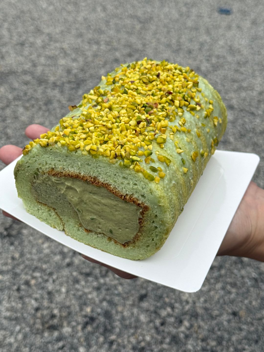 Pistachio Cloud Roll