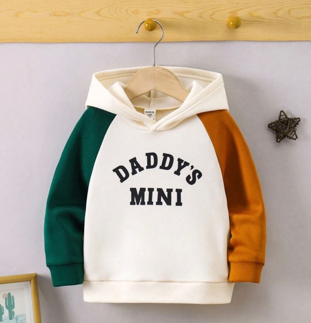 Young Boy Color Block Hoodie With Raglan Sleeve