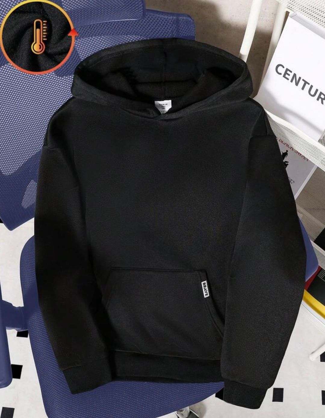 Teen Plain Hooded Sweatshirt
