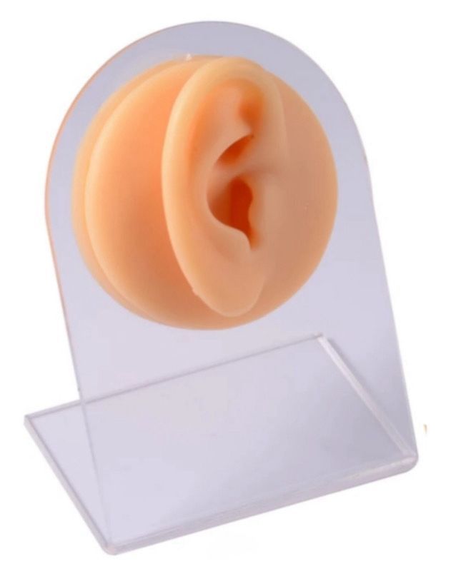 Ear silicone display