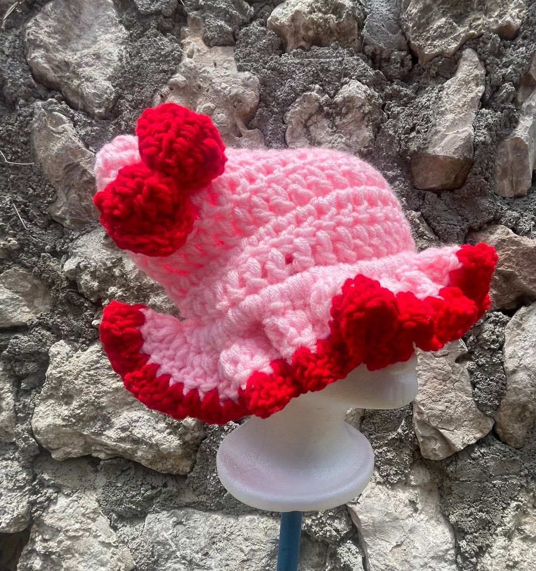 Cat Ear Beanie with Ruffles