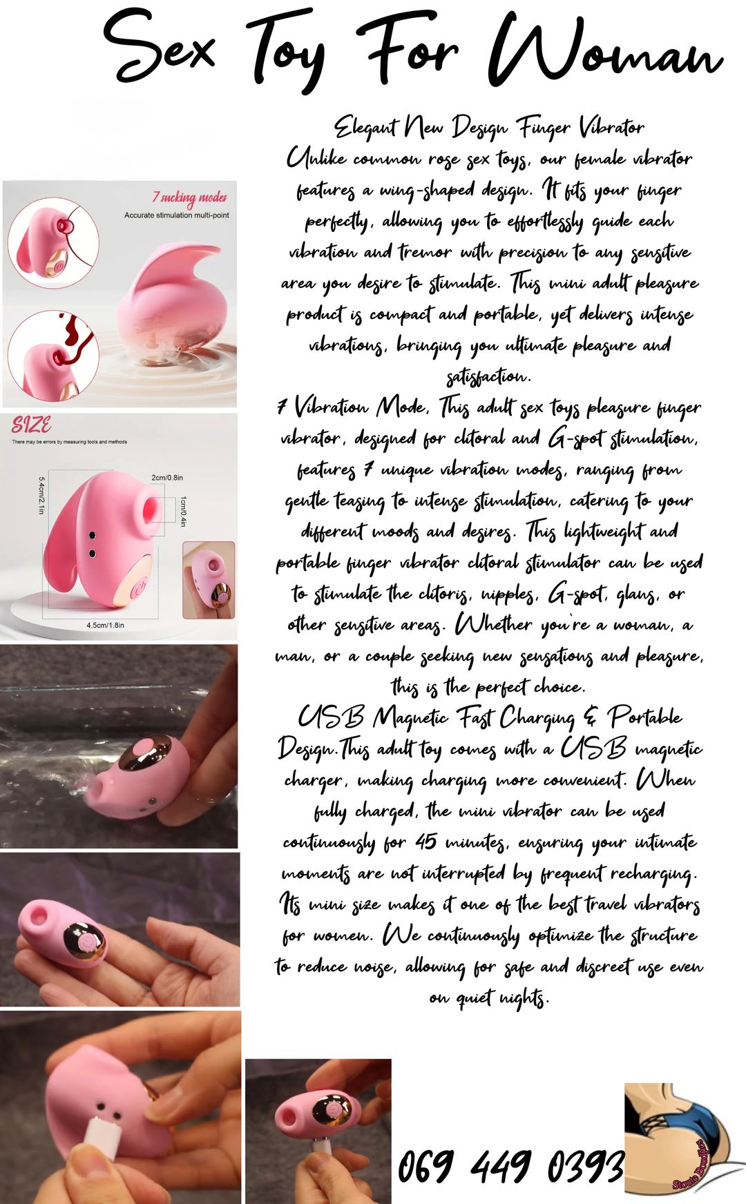 Finger clitoral sucker vibrator 