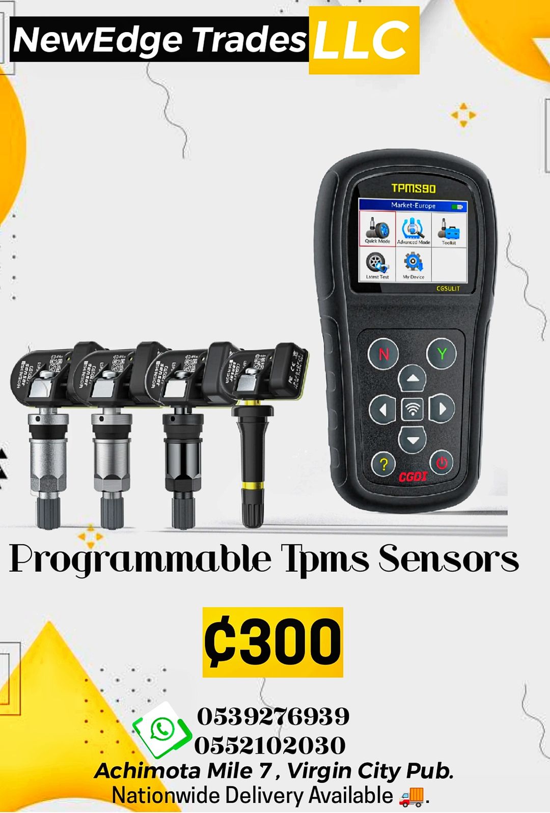 Universal Programmable Tpms Sensors 