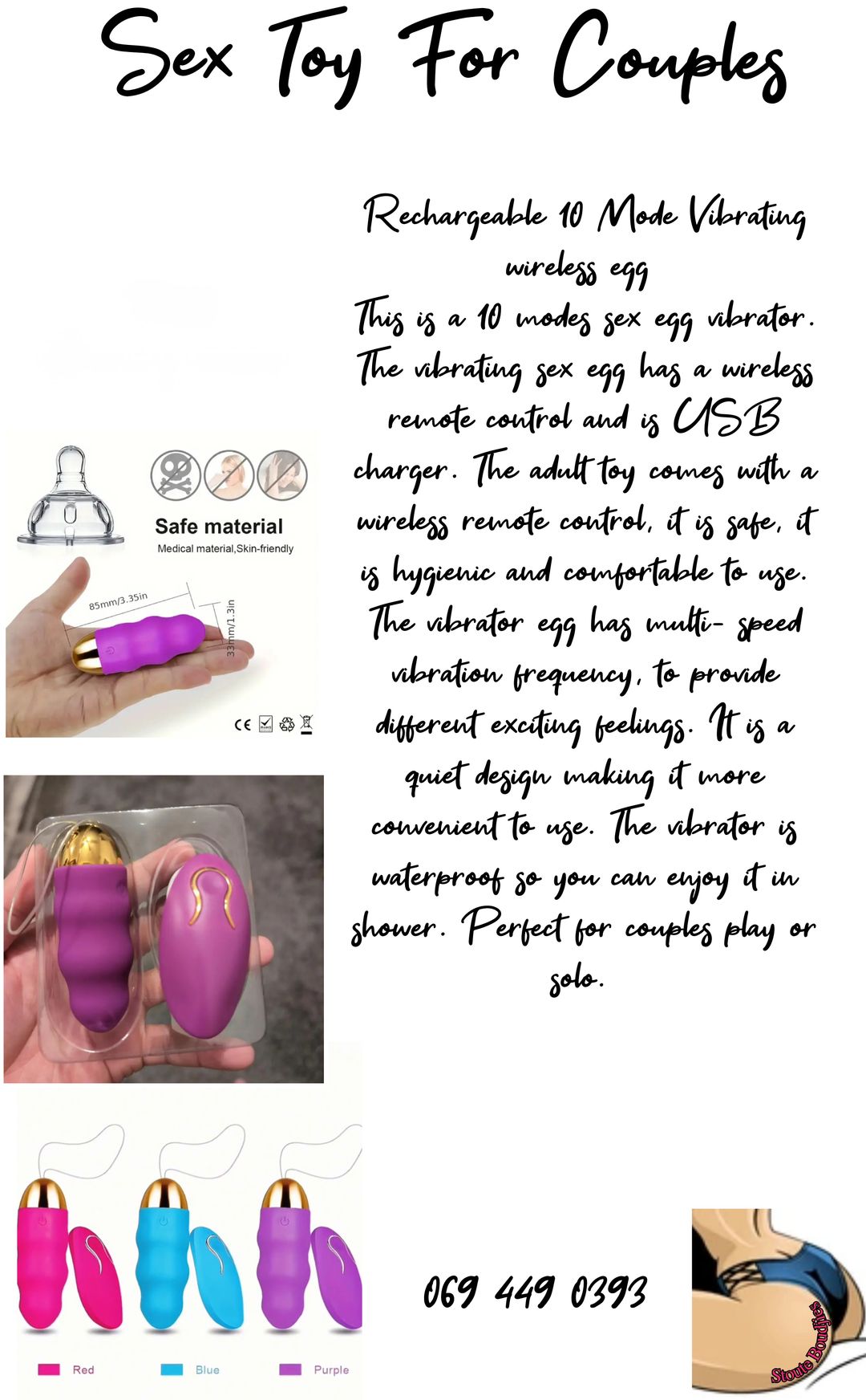 Wireless Egg Remote Vibrator 