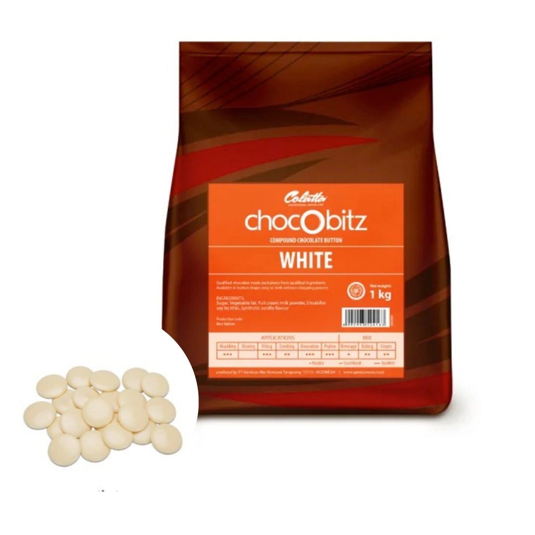 Colatta Chocobitz White Button