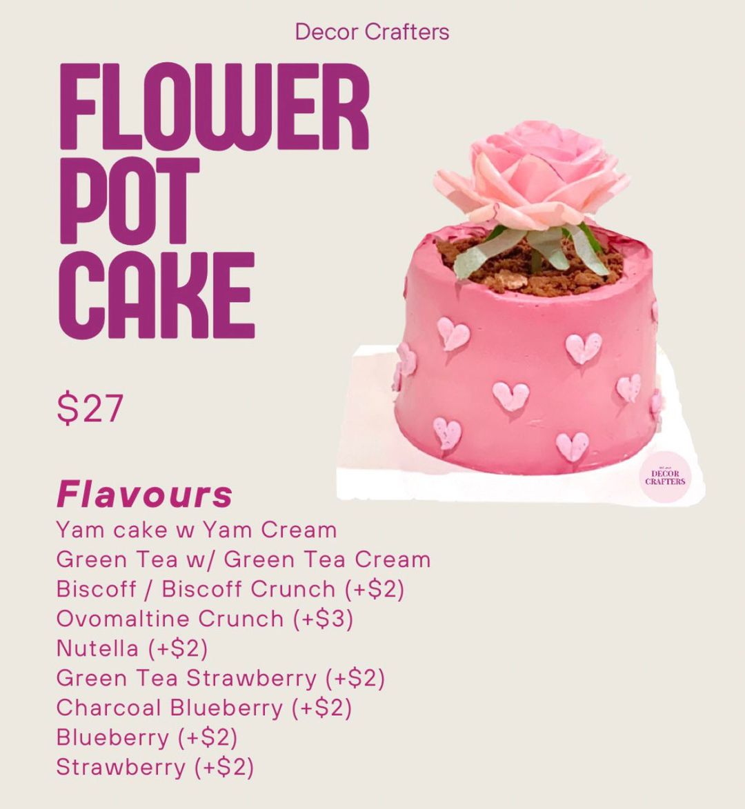 Flower Pot Cake