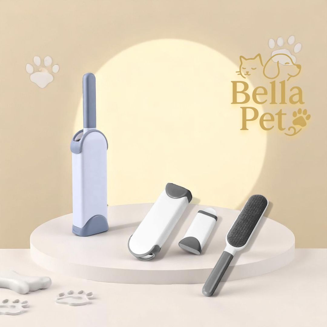 Lint Brush with Self-Cleaning Base