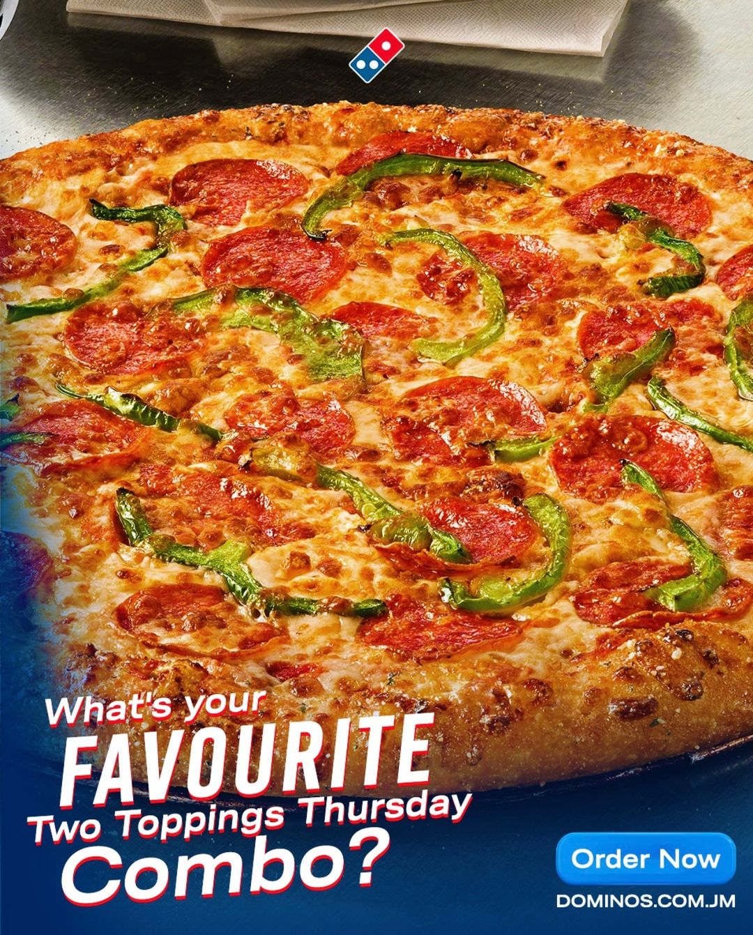 Mondays - 50% OFF pizzas