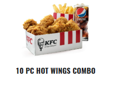 10 PC Hot Wings Combo