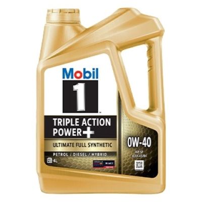 Mobil 1 Triple Action Power+ 0W40 4L Ultimate Fully Synthetic Motor Oil * Petrol / Diesel / Hybrid