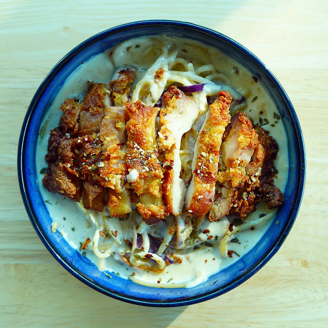 Crispy Chicken Carbonara