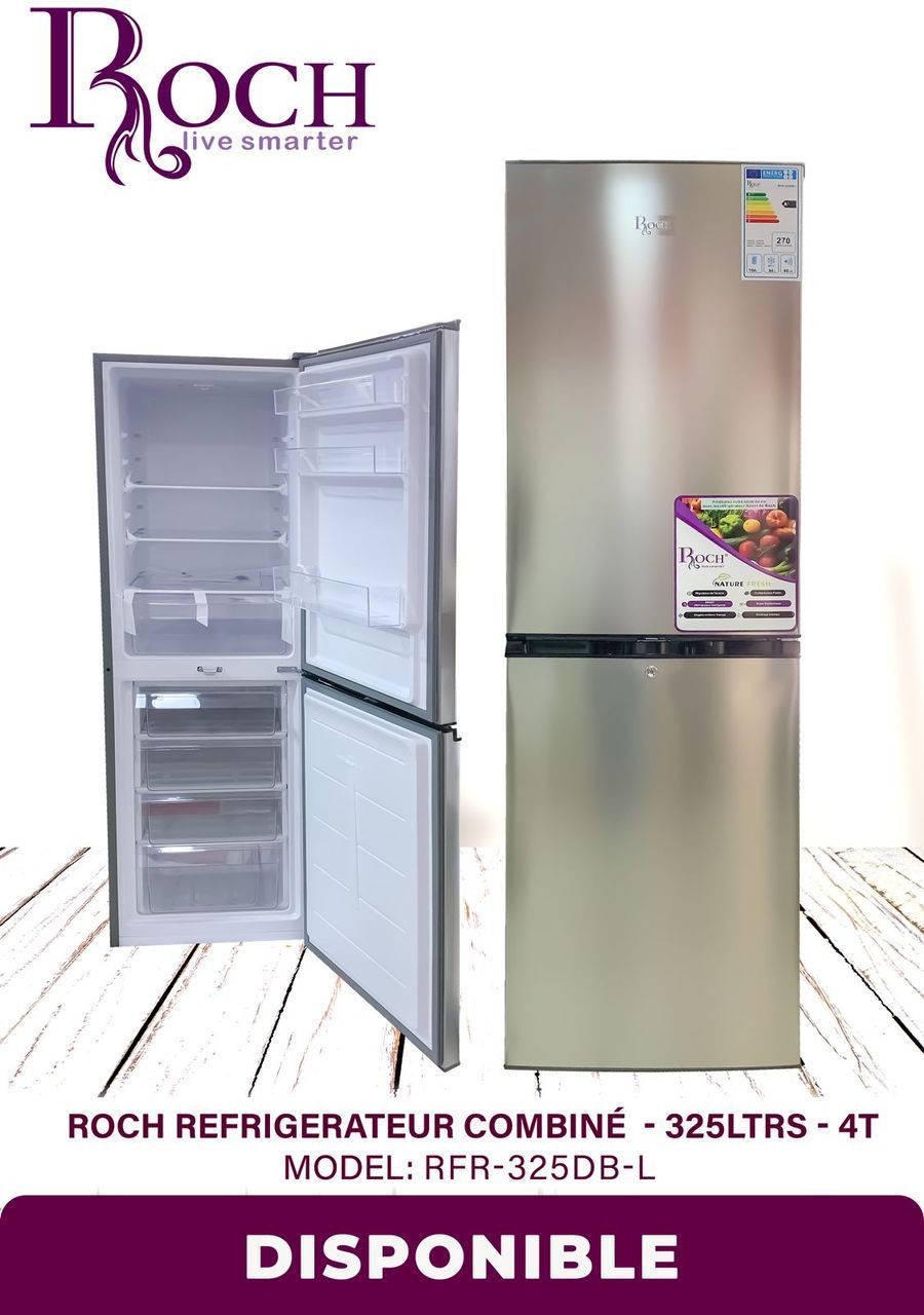 Refrigerateur Combiné 4 tiroirs Roch 325