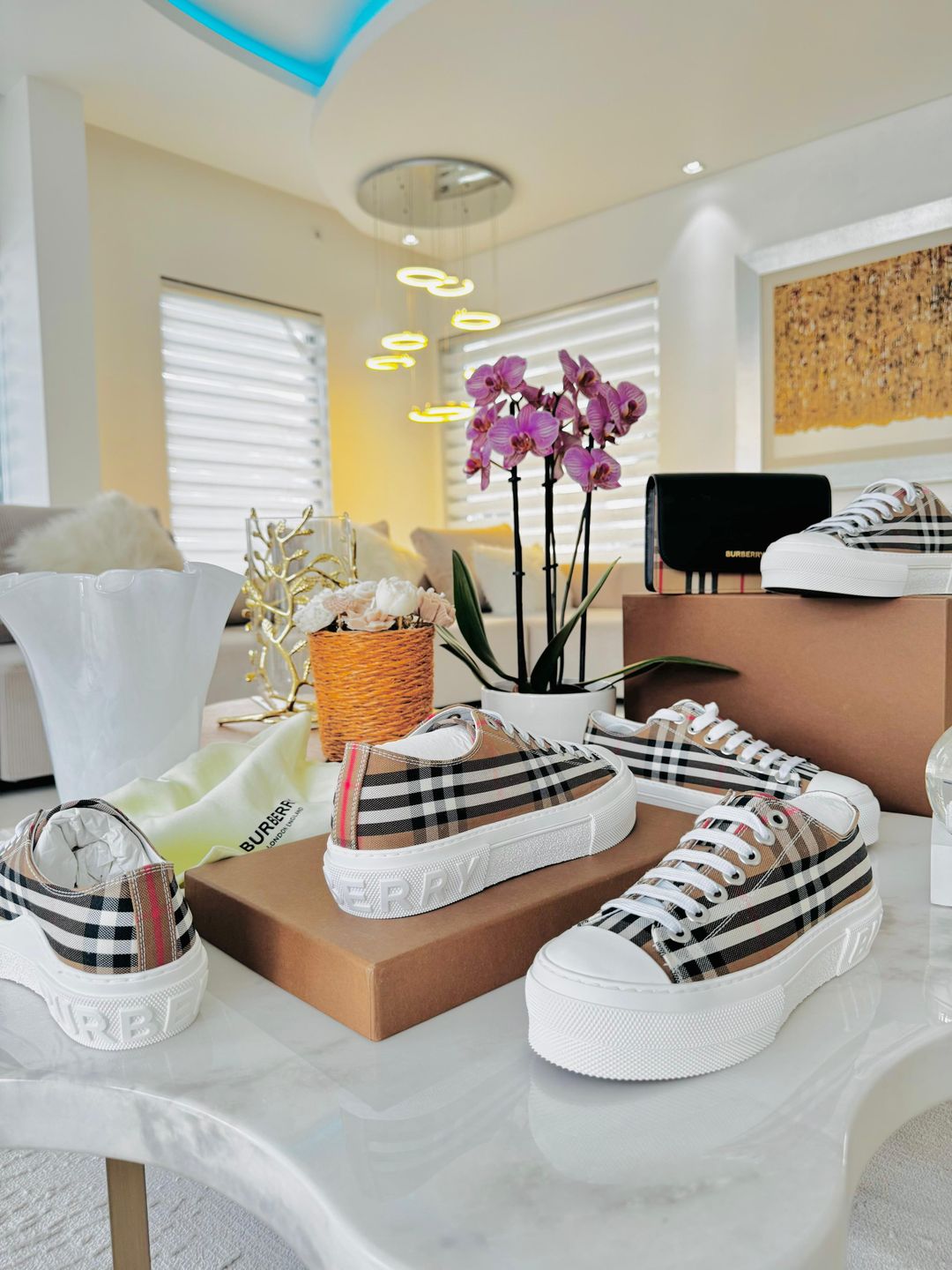 ‼️Promoção - sapatilhas Burberry house check reverse 