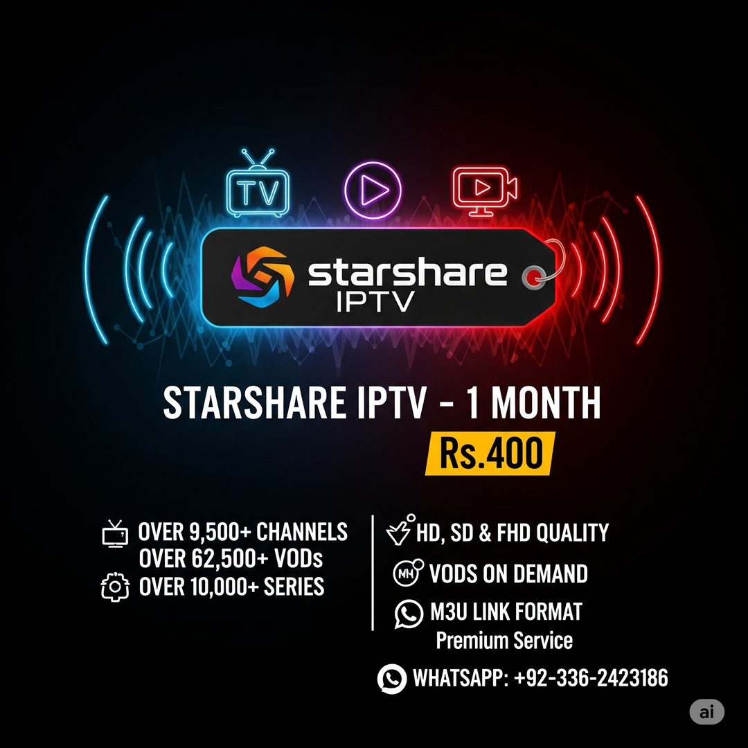 Starshare IPTV 1Month Plan