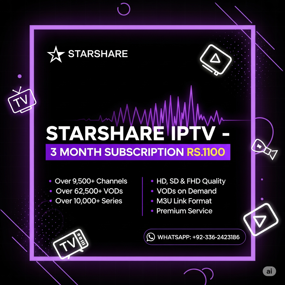 Starshare IPTV 3Month Plan