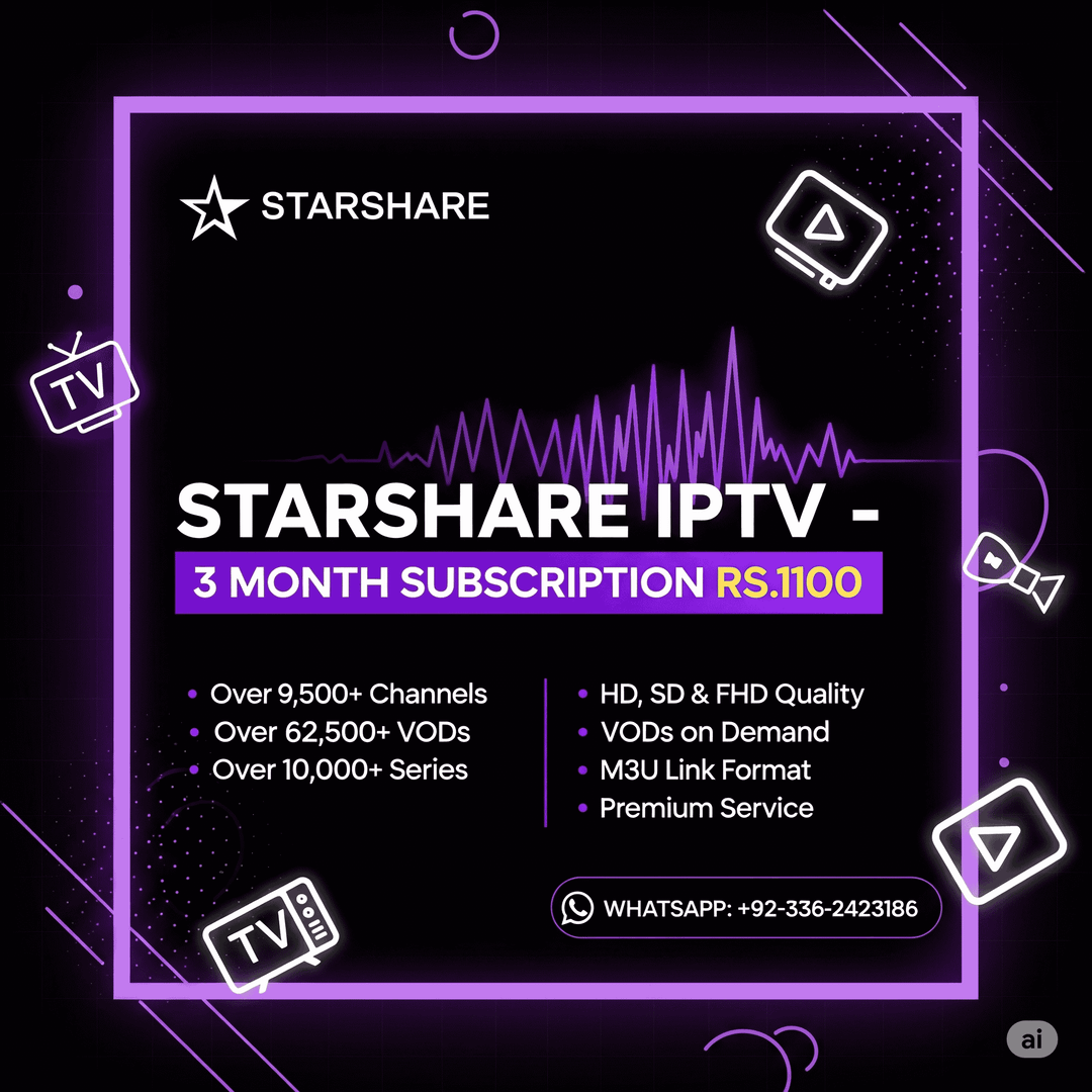 Starshare IPTV 3Month Plan