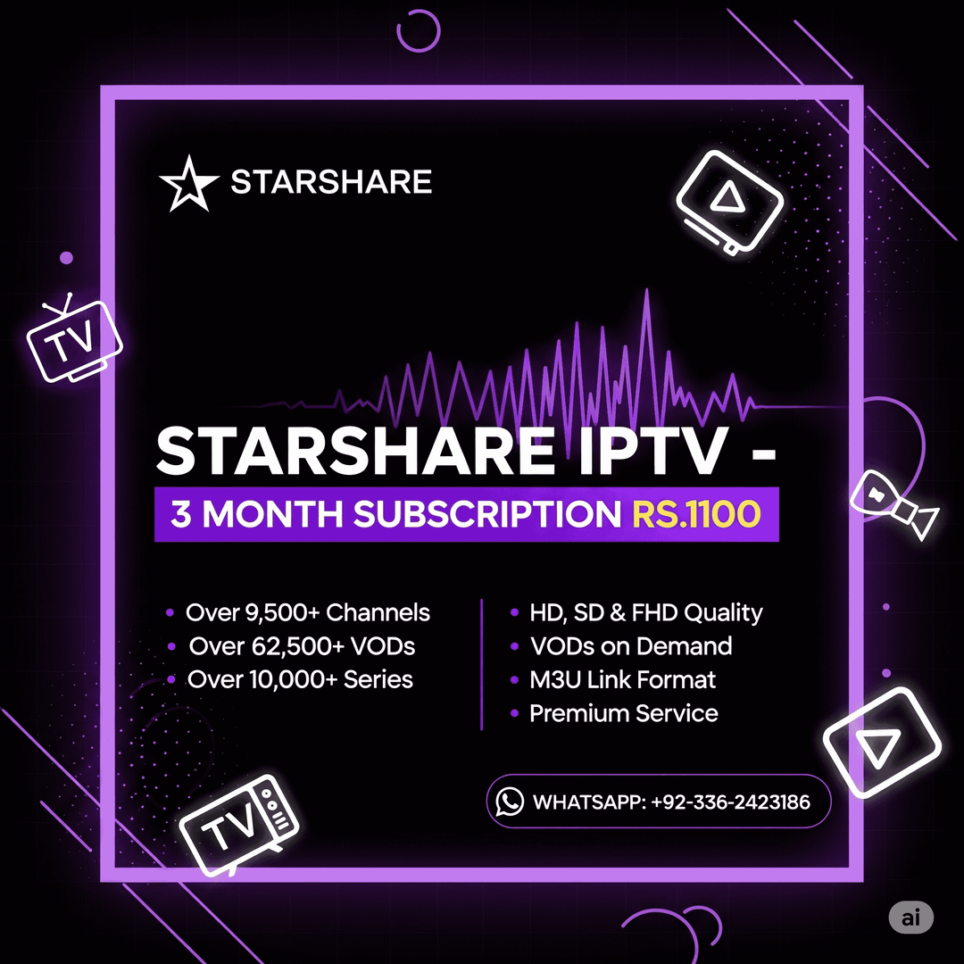 Starshare IPTV 3Month Plan