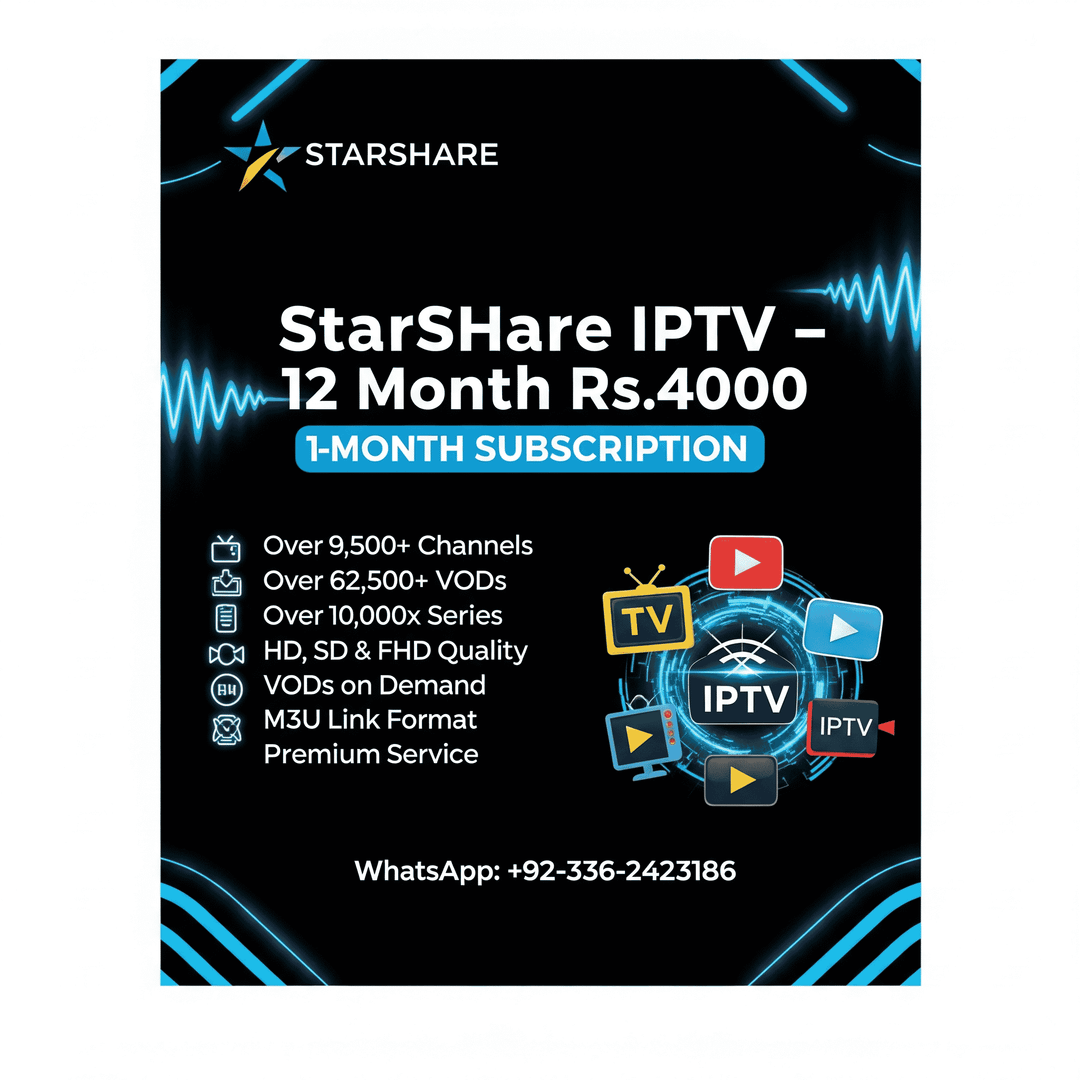 Starshare IPTV 12Month Plan