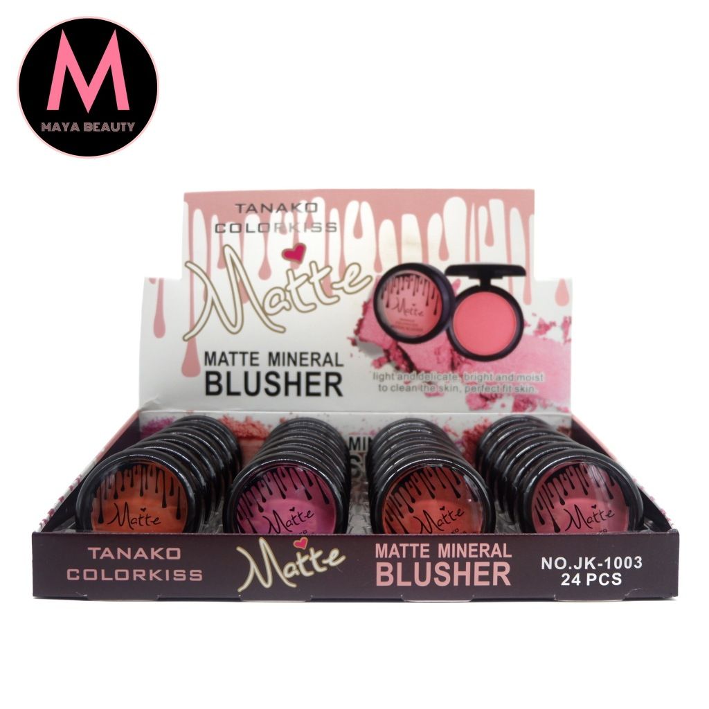 Tanako Colorkiss Matte Mineral Blusher (Box of 24 pcs)