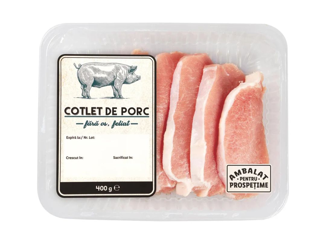 Cotlet de porc fără os, feliat (Lidl)
