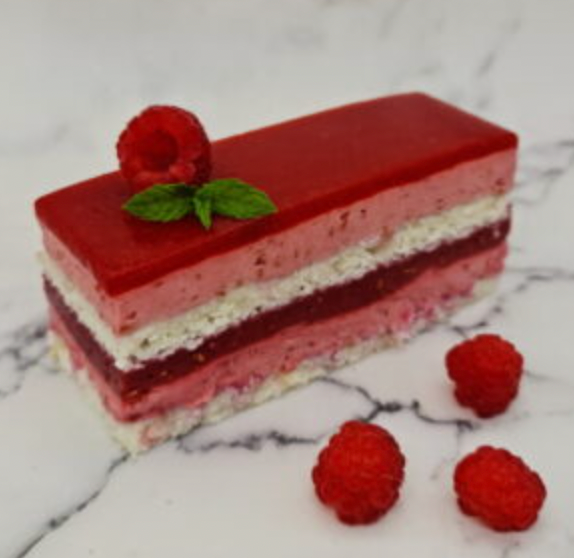 Individual Raspberry Cake - VEGAN PARVE