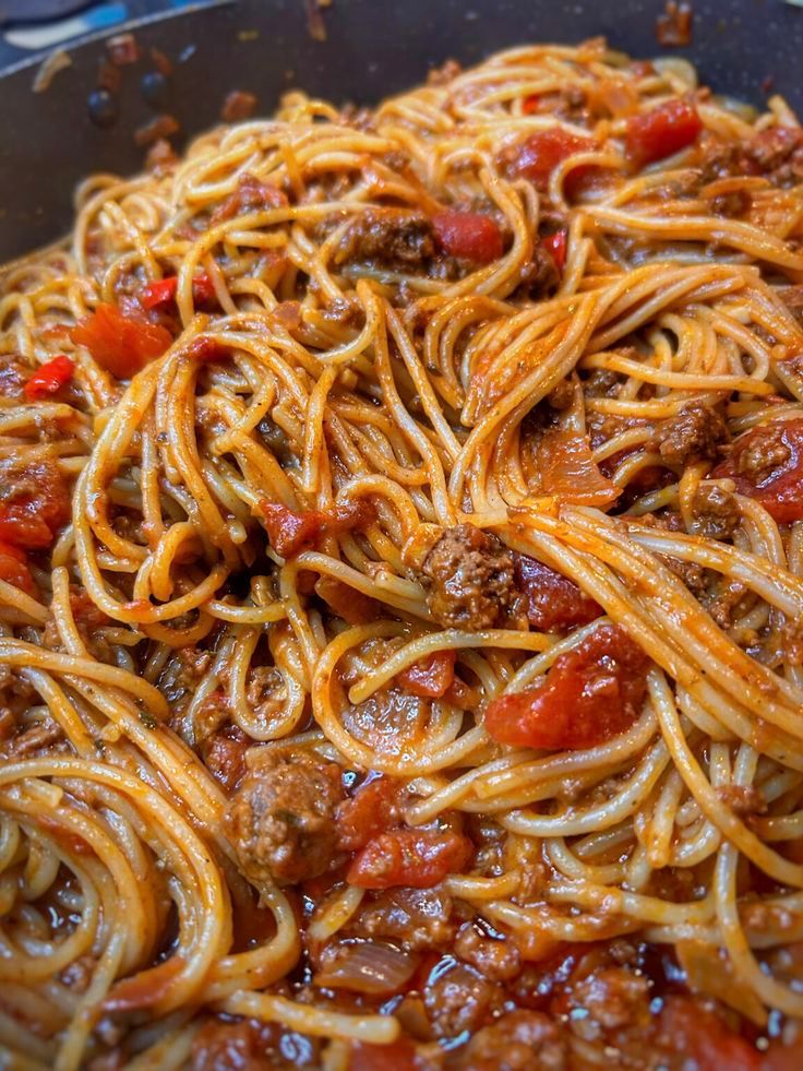 Spaghetti viande 