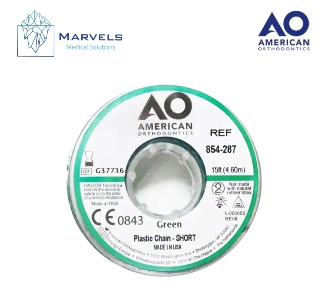 PLASTIC CHAIN 15' SHORT GREEN