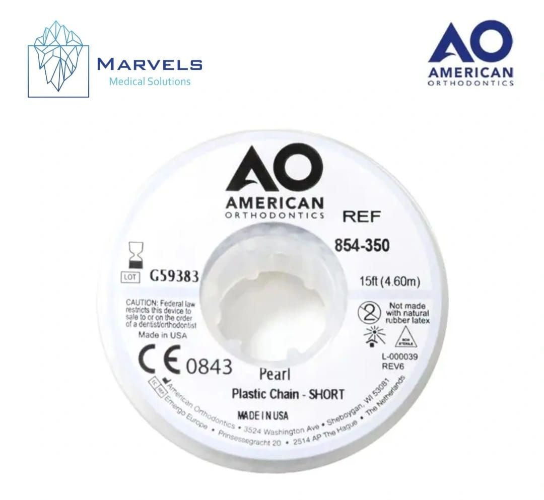 PLASTIC CHAIN 15' SHORT PEARL